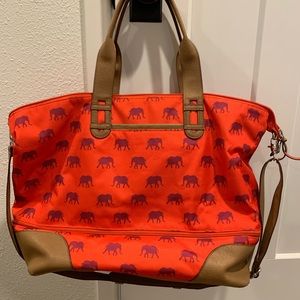 Stella & Dot expandable weekender bag
